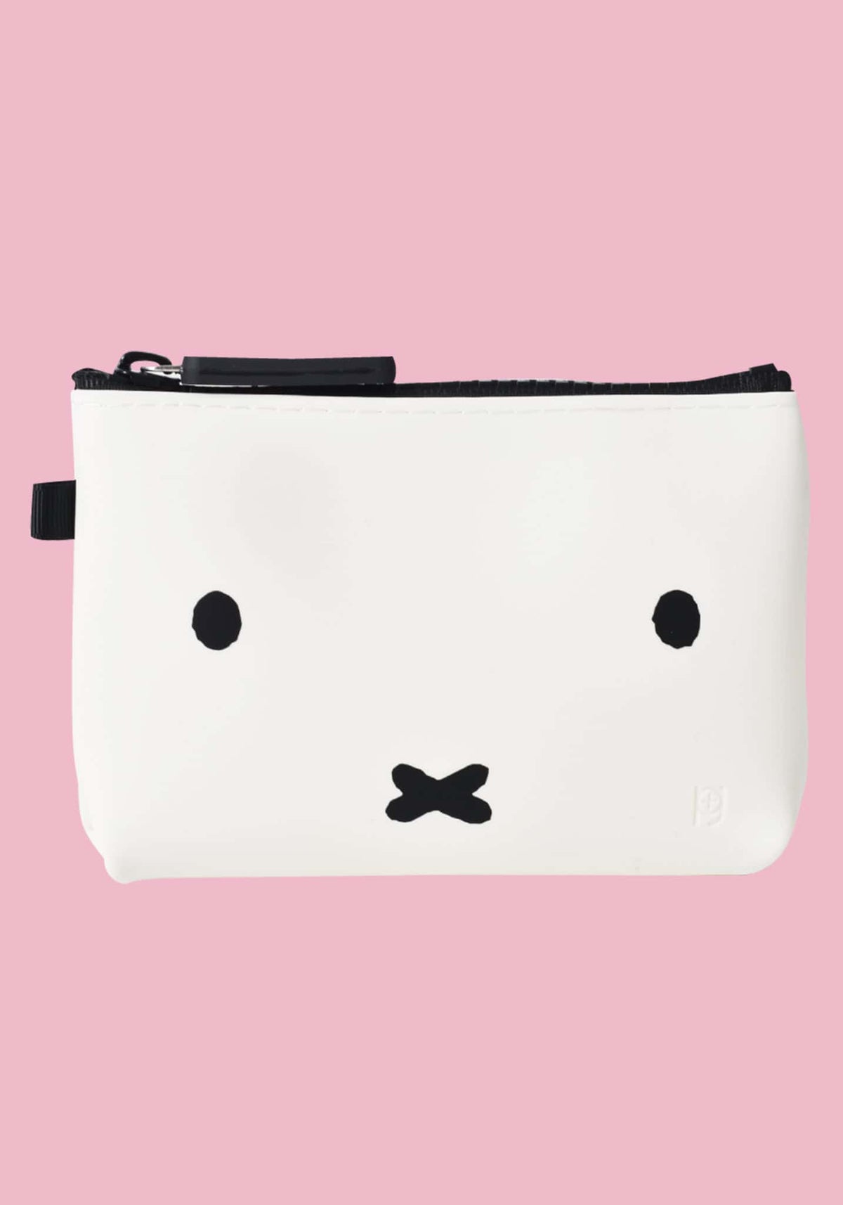 Miffy White Small Rectangular Flat Zip Pouch