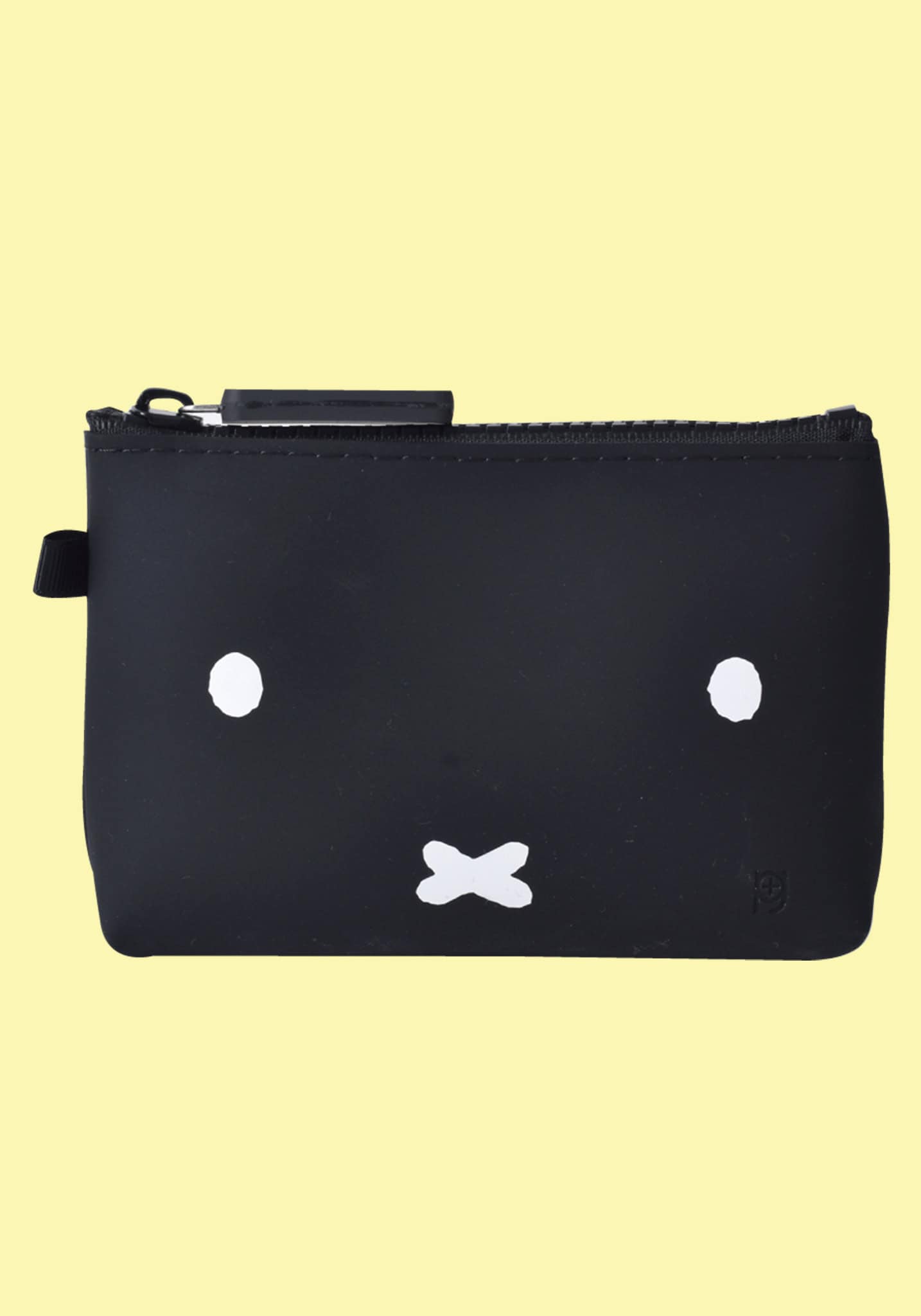 Miffy Black Small Rectangular Flat Zip Pouch