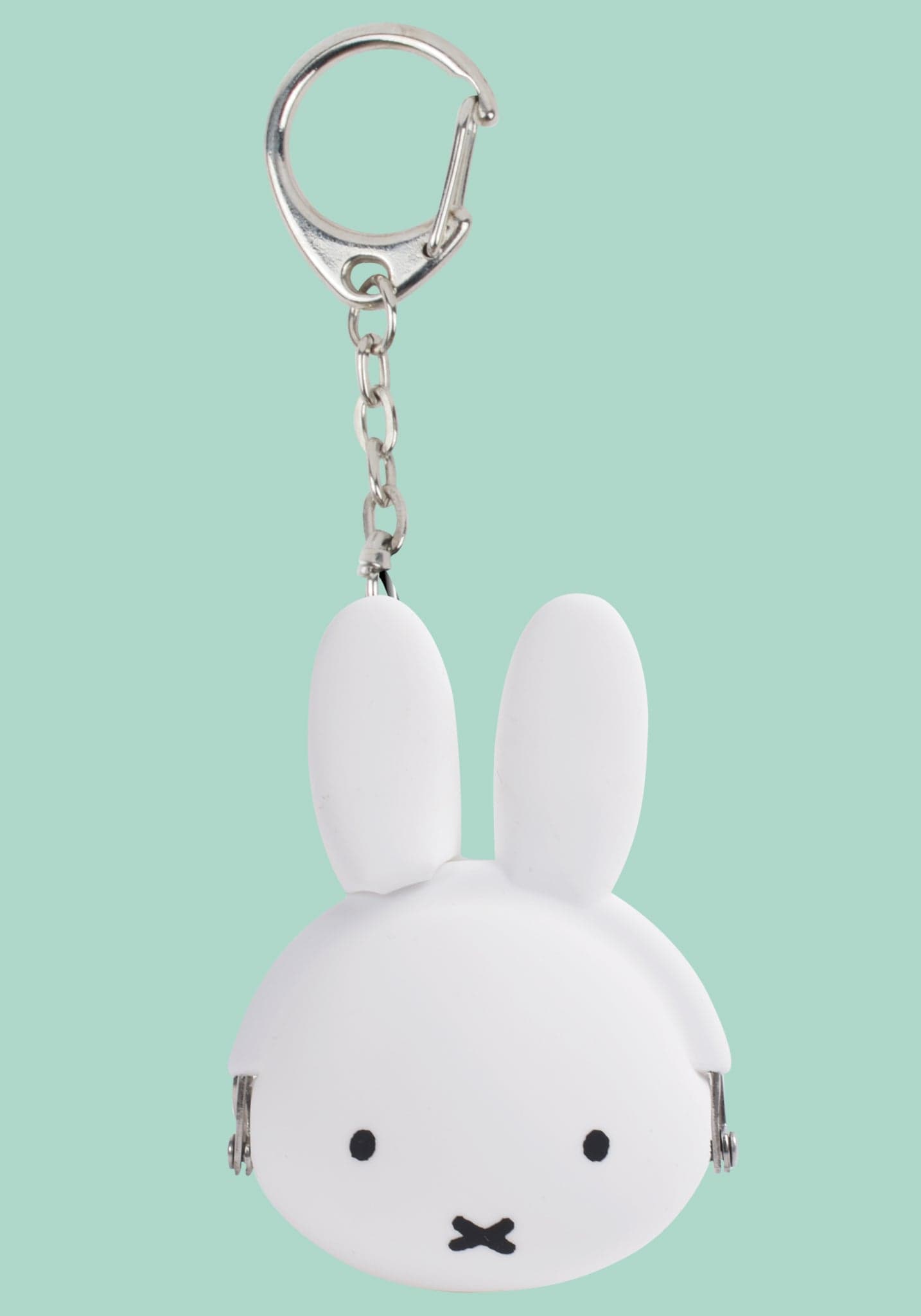 Miffy Mini Coin Purse Keychain White mimi POCHI BABY