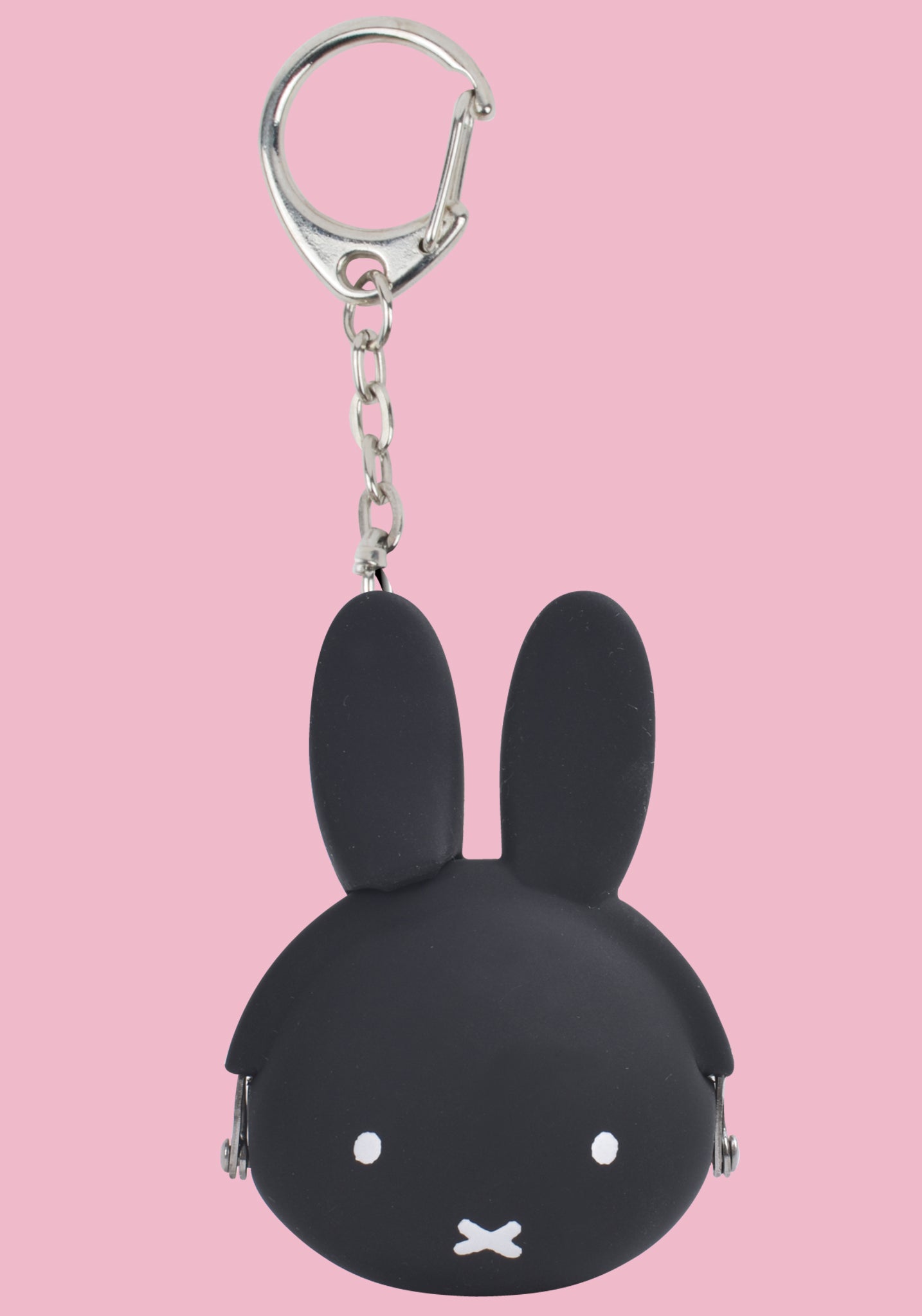 Miffy Mini Coin Purse Keychain Black mimi POCHI BABY