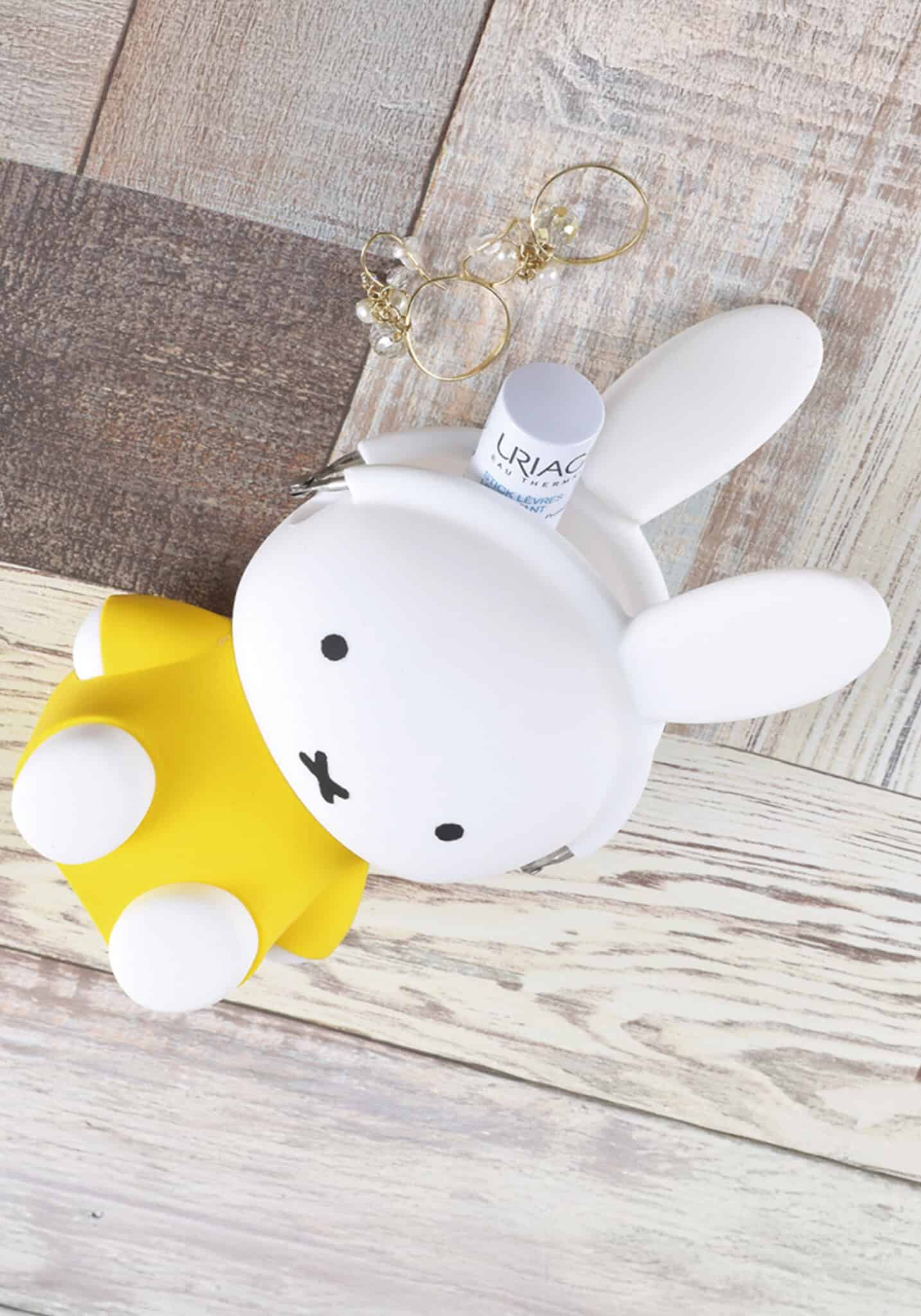 Miffy Clasp Style Coin Purse Yellow Dress 3D POCHI