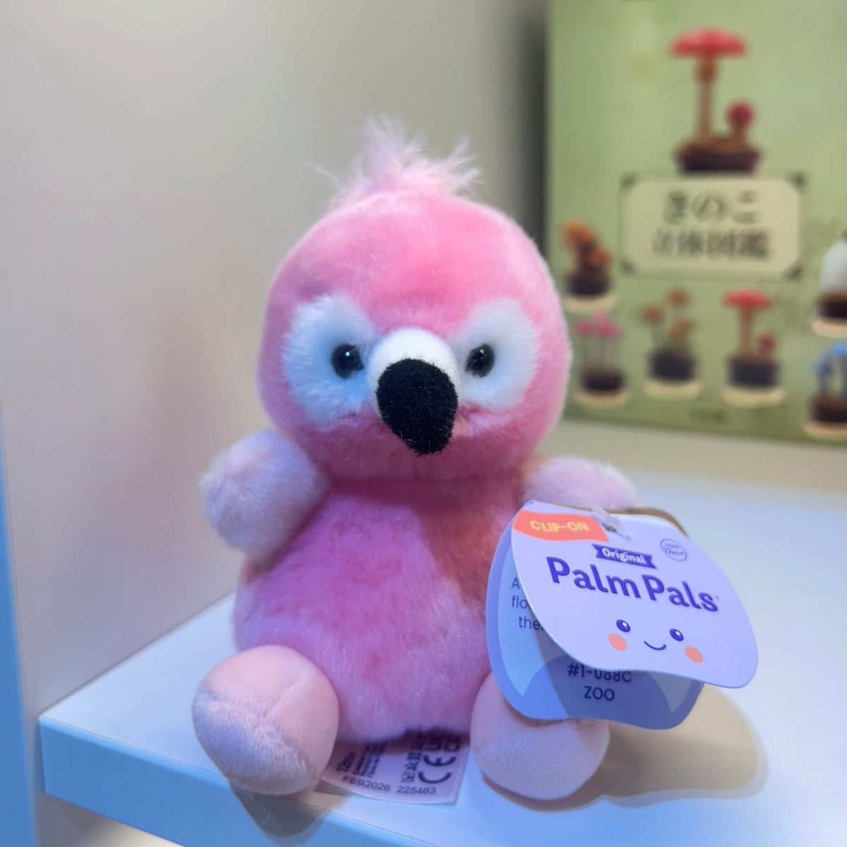 Pinky Flamingo Clip-On Palm Pals Plush
