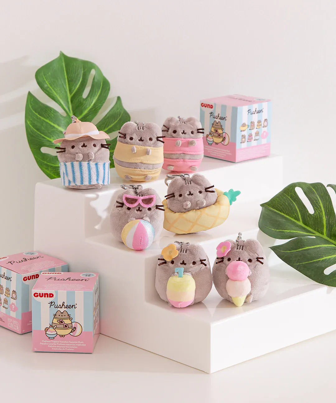 Pusheen Tropical Vacation Surprise Plush Keychain Blind Box