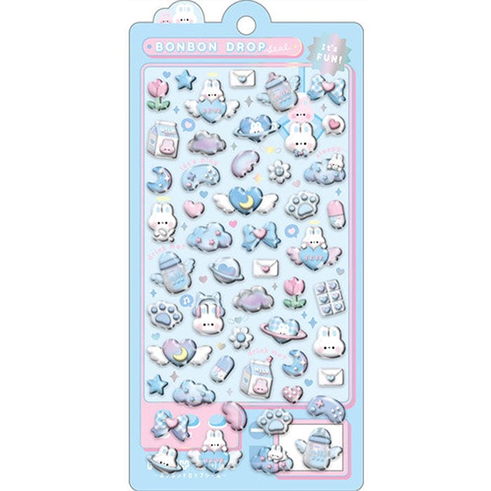 Light Blue Bonbon Drop Q-Lia Stickers