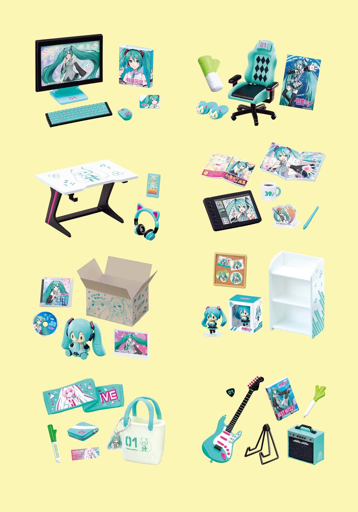 Hatsune Miku Gaming Room Re-ment Blind Box