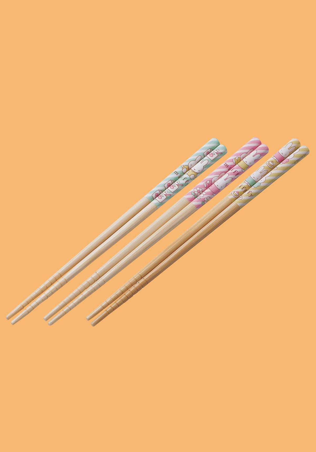 Miffy 3 Pieces Set Bamboo Chopsticks