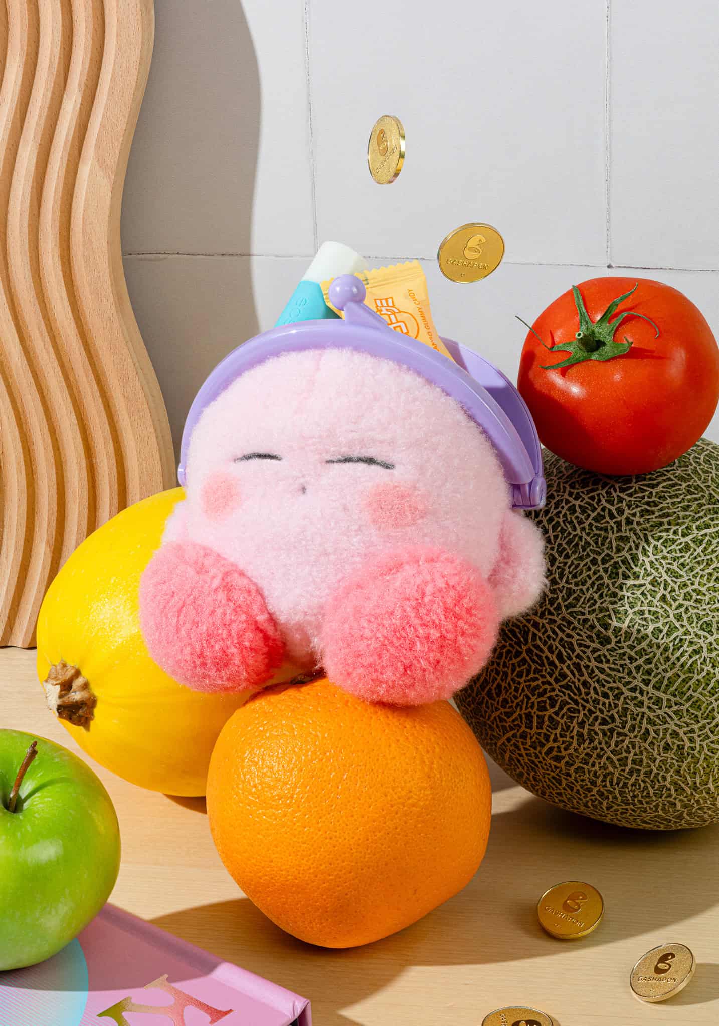 Kirby Fluffy Coin Purse Sleeping Version