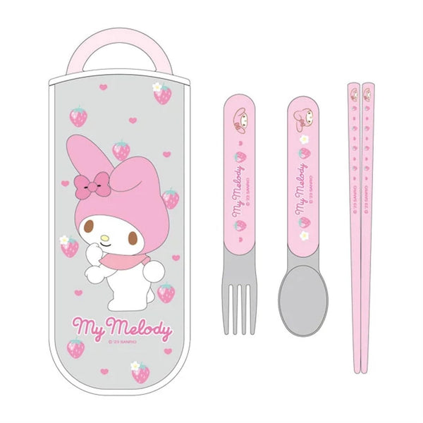 My Melody & Kuromi Trio Set & Lunch Box 360ml Skater 2 Set SANRIO 2021 new