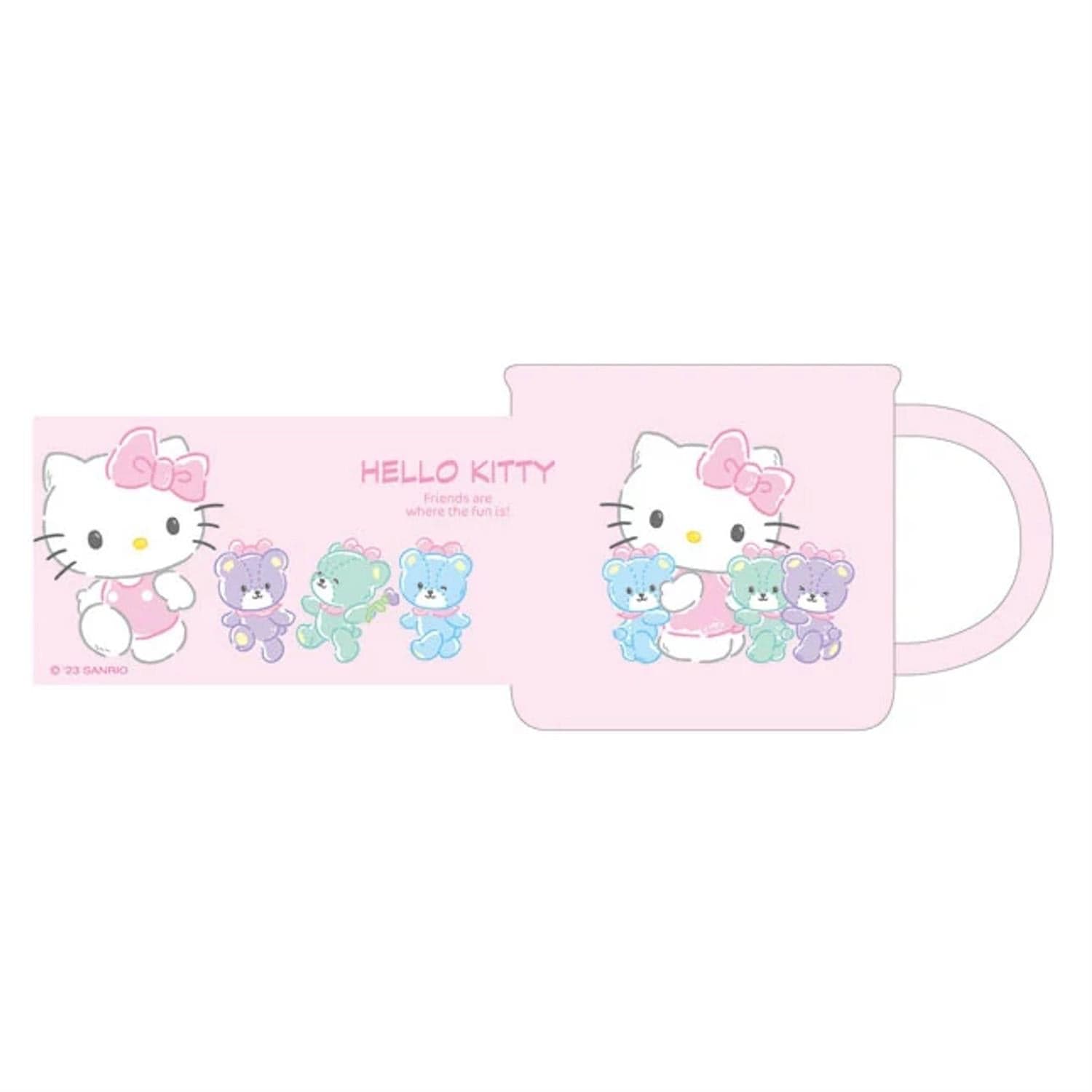 Hello Kitty and Bears Pink Cup