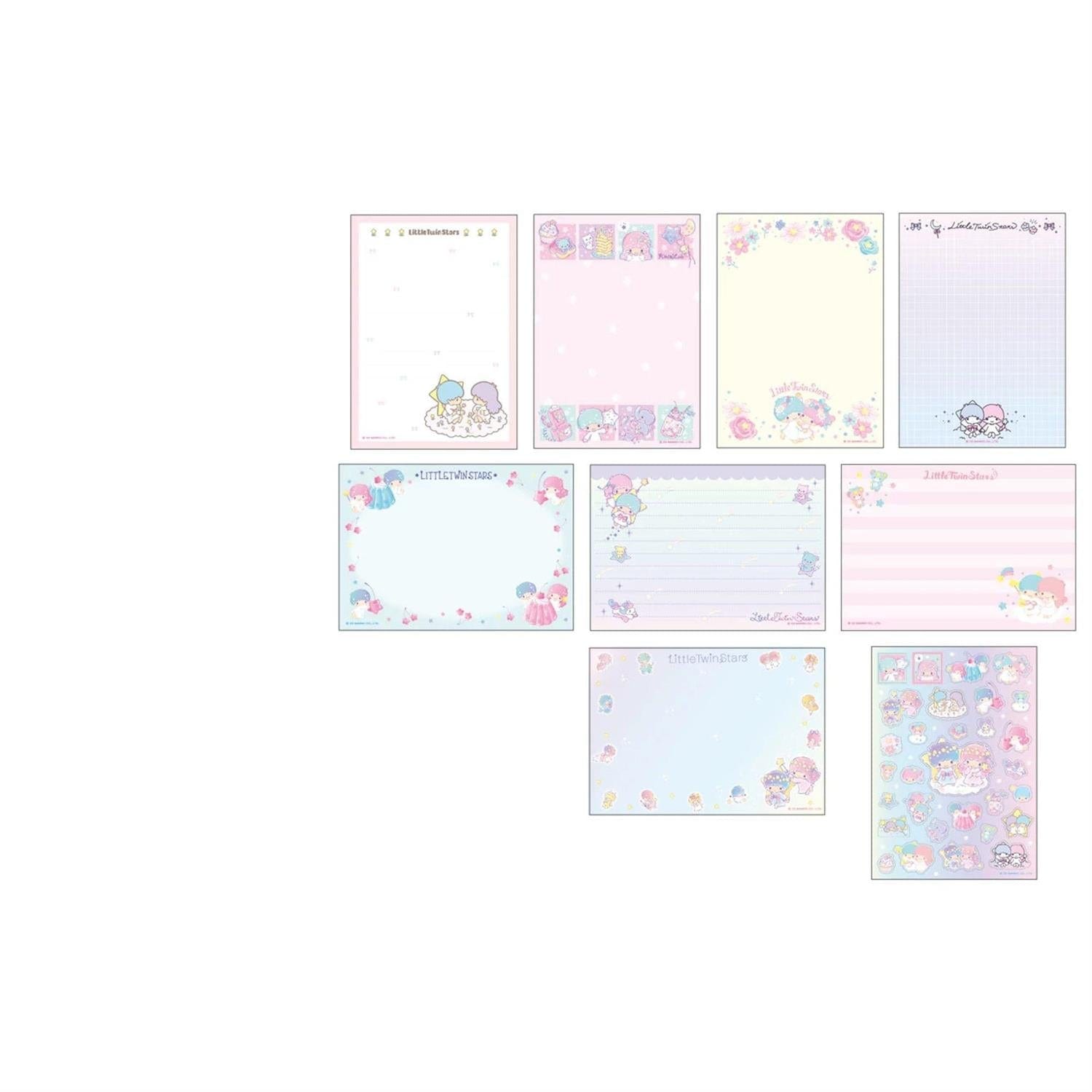 Little Twin Stars Memo Pad with Stickers