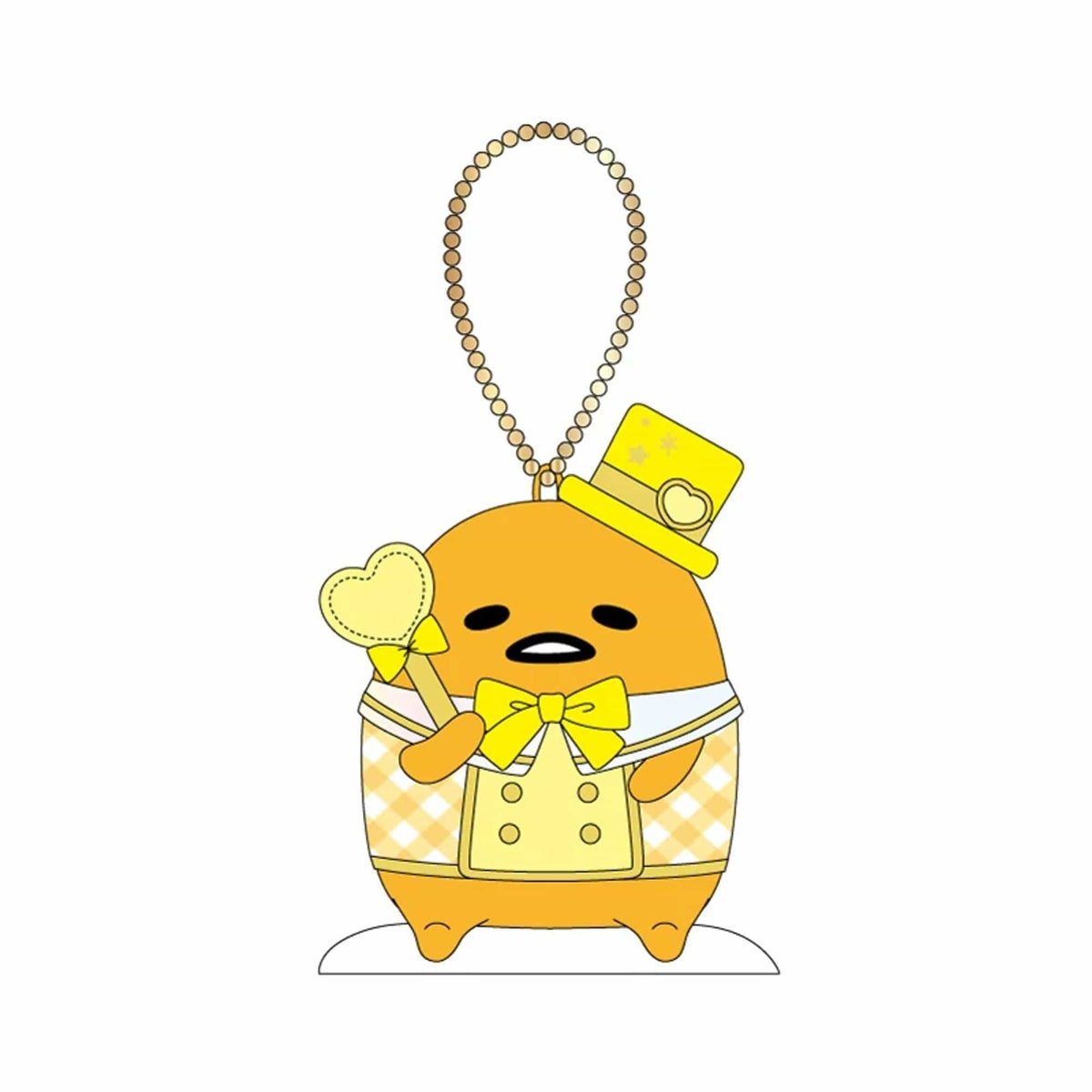 Gudetama Love Wand Plush Keychain