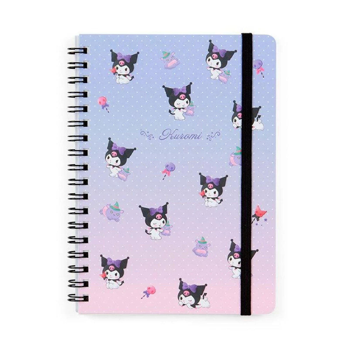 Kuromi B6 Lined Notebook with Strap