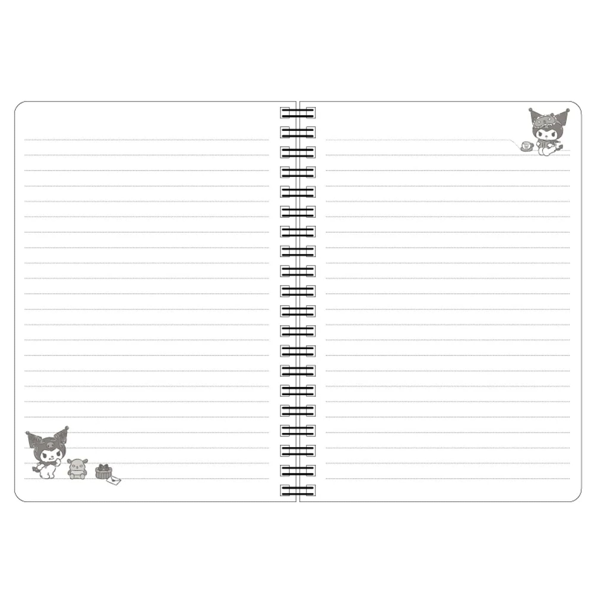 Kuromi B6 Lined Notebook with Strap