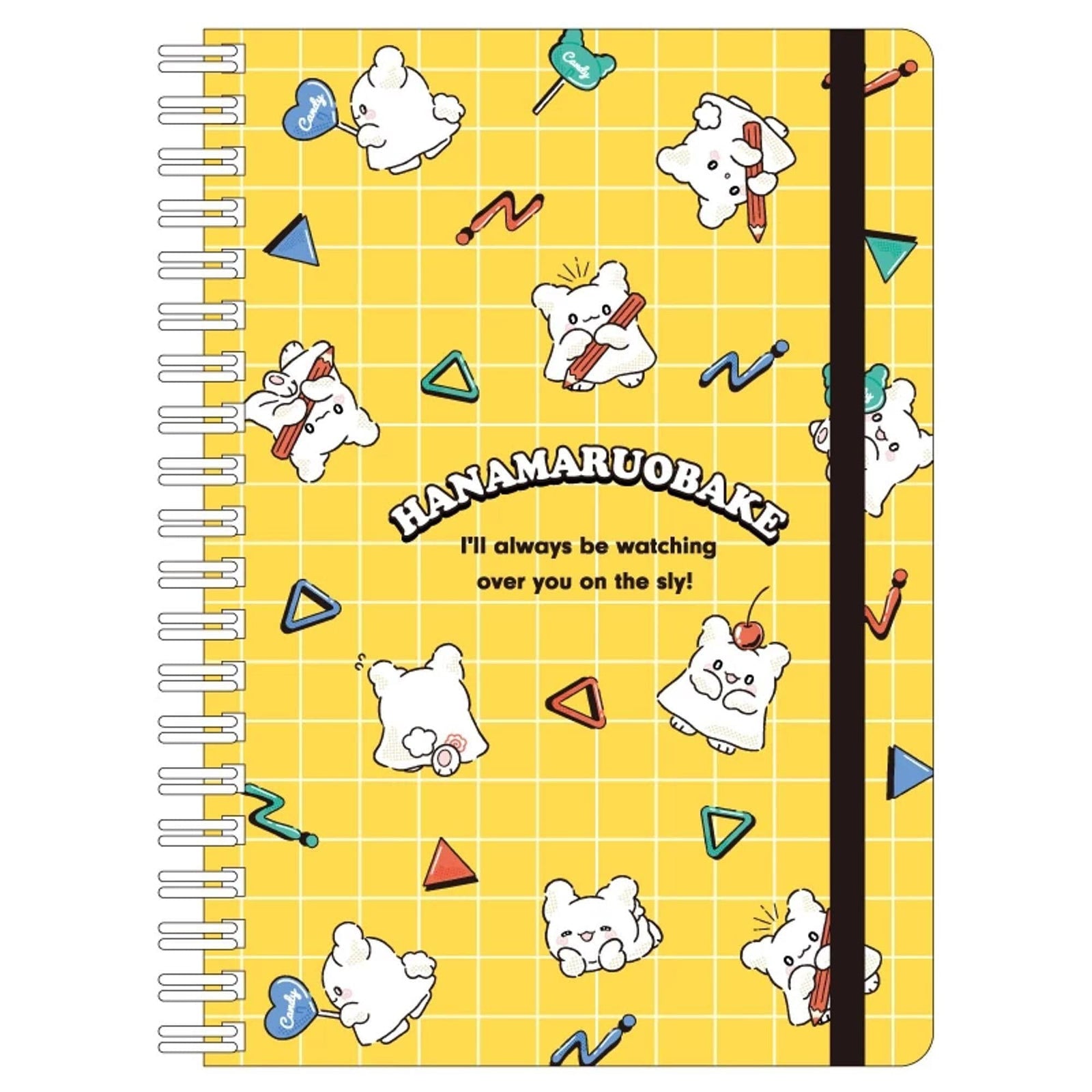 Hanamaruobake B6 Lined Notebook with Strap