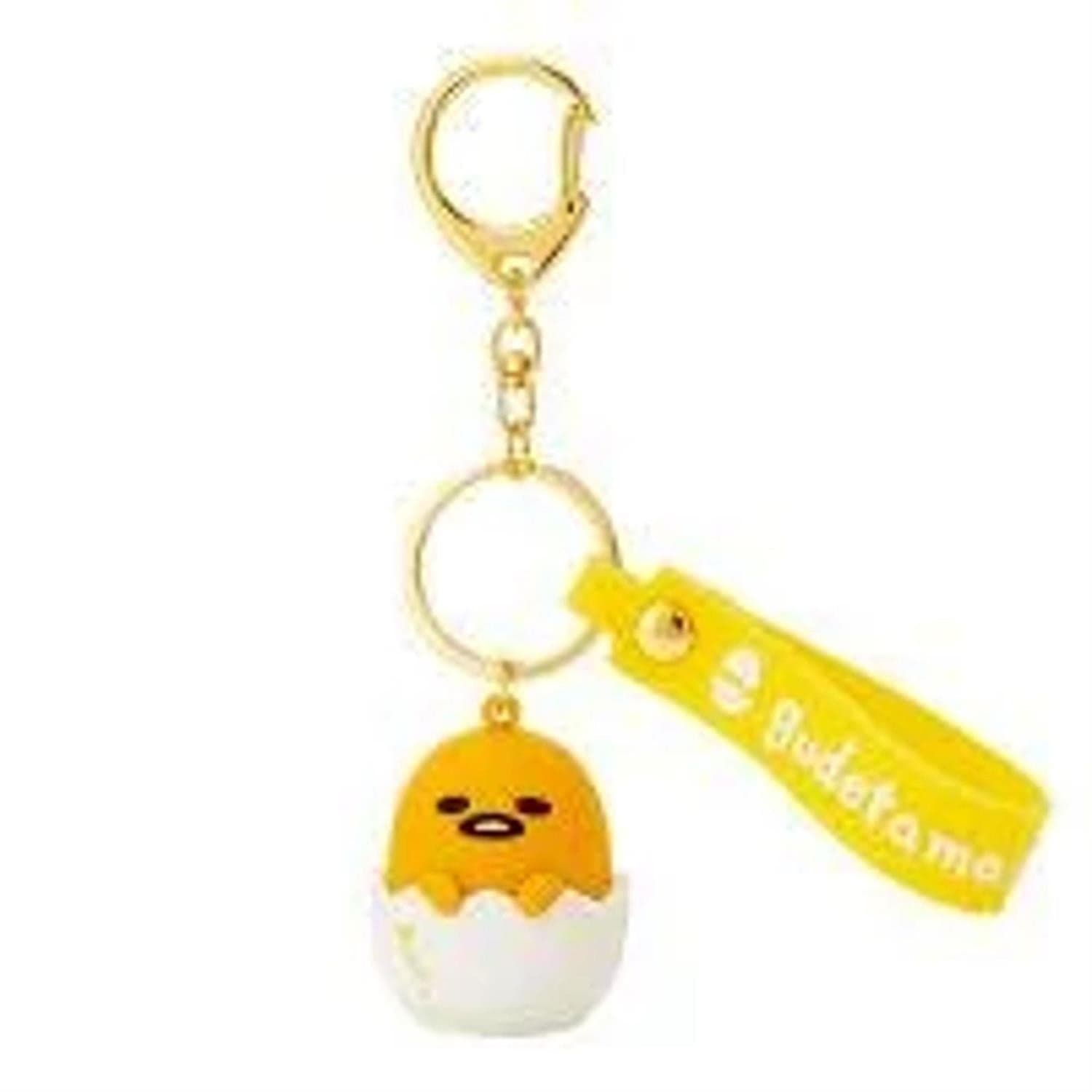 Gudetama Rubber Keychain with Character Mascot