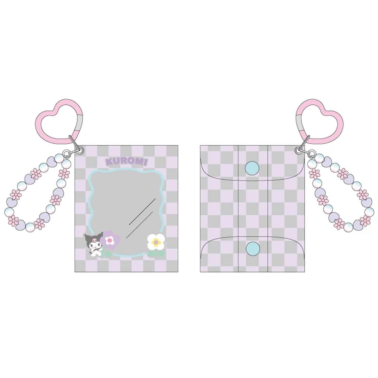 Kuromi Clear Display Pouch Keychain