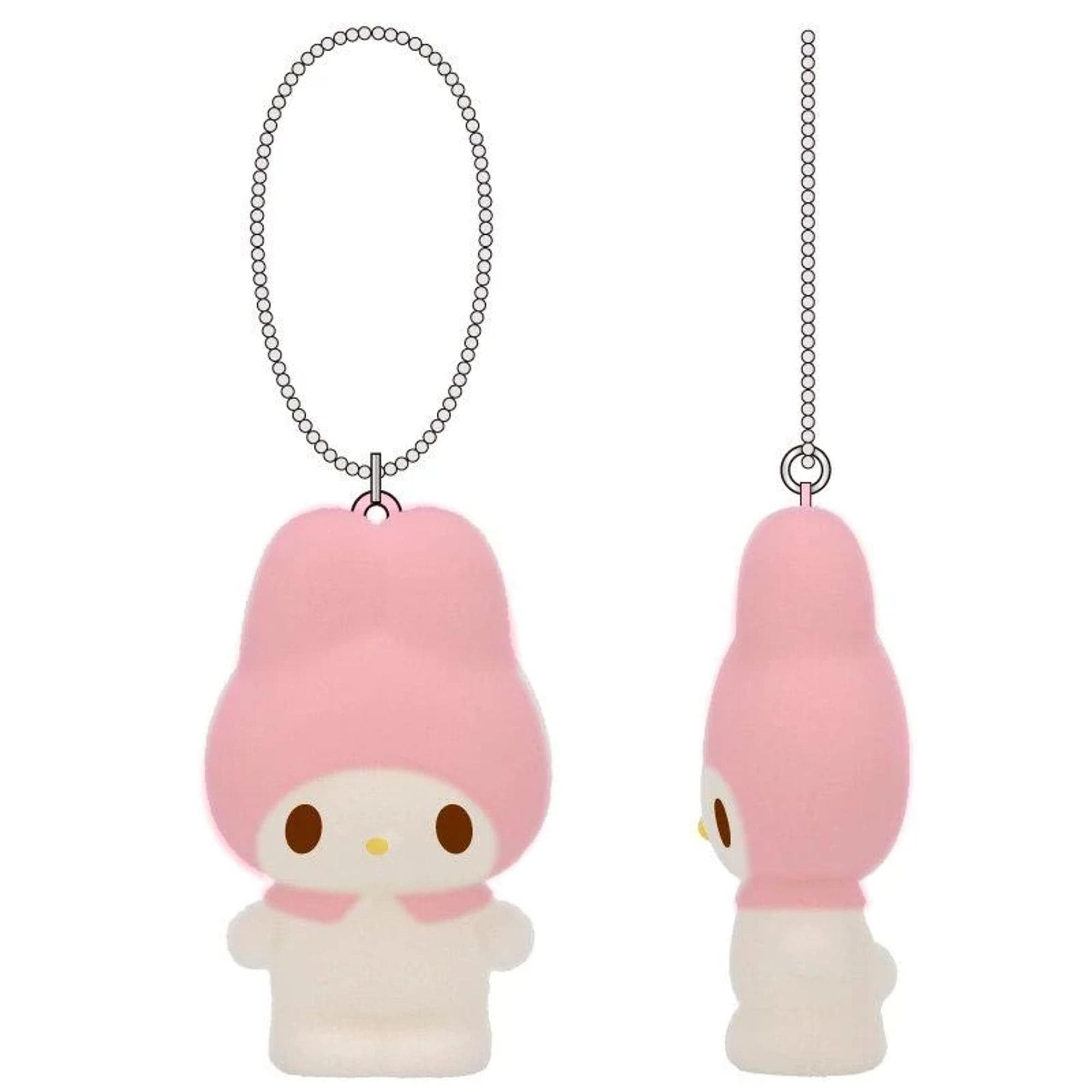 My Melody Flocky Keychain