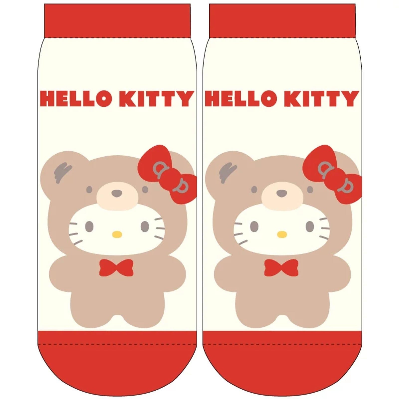 Red Hello Kitty Bear Socks