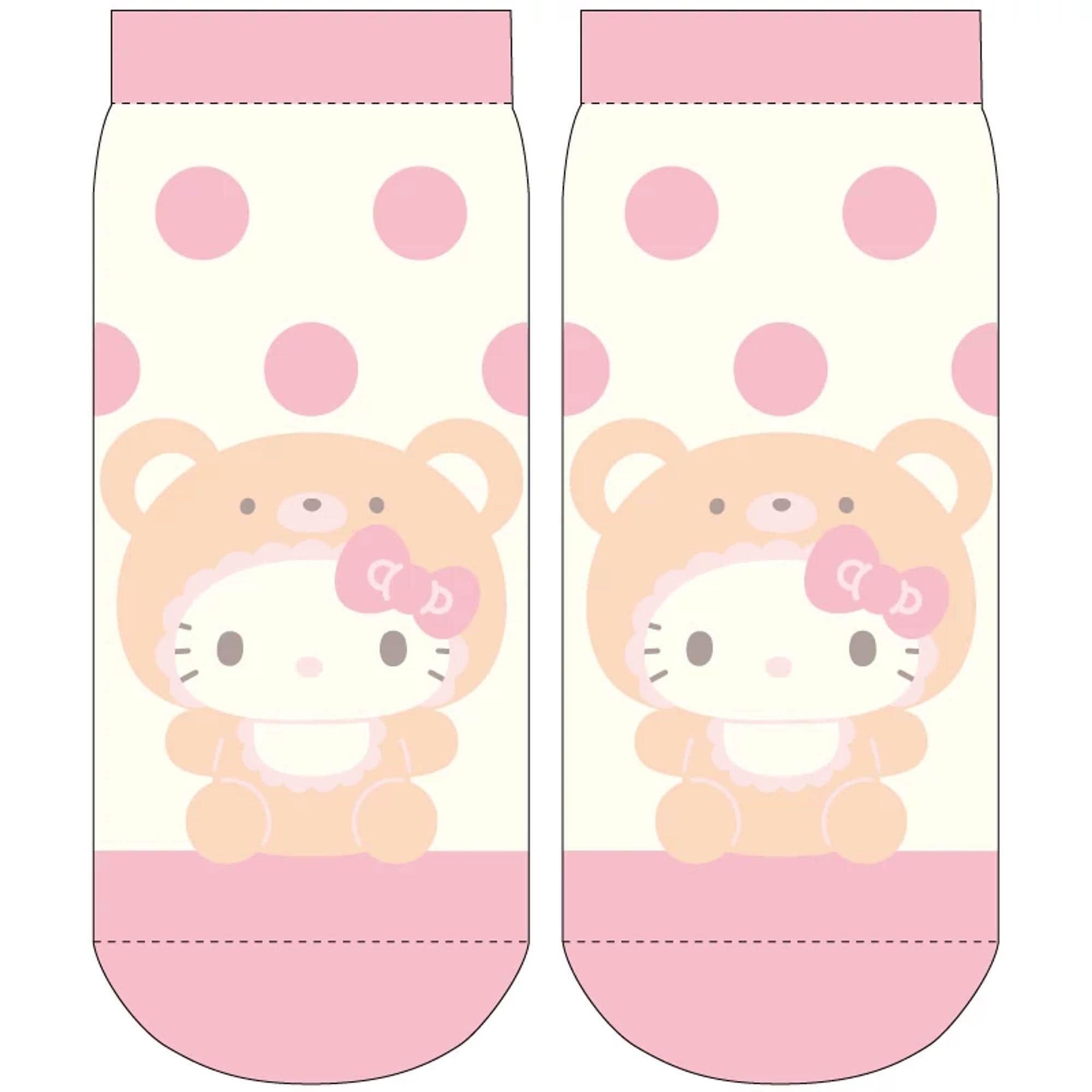 Pink Hello Kitty Bear Socks