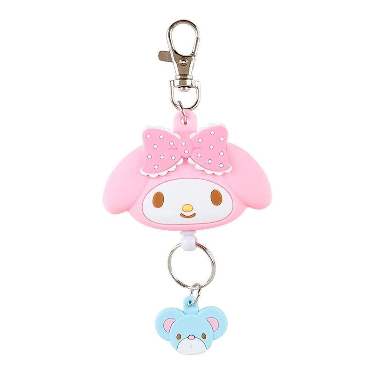 My Melody Keychain with Badge Reel