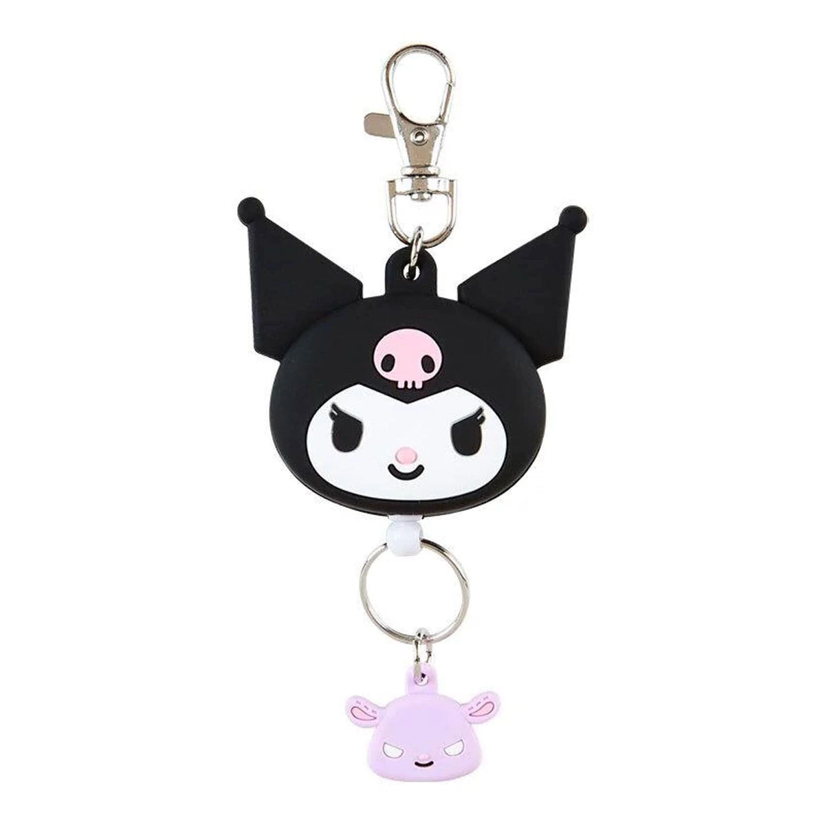 Kuromi Keychain with Badge Reel