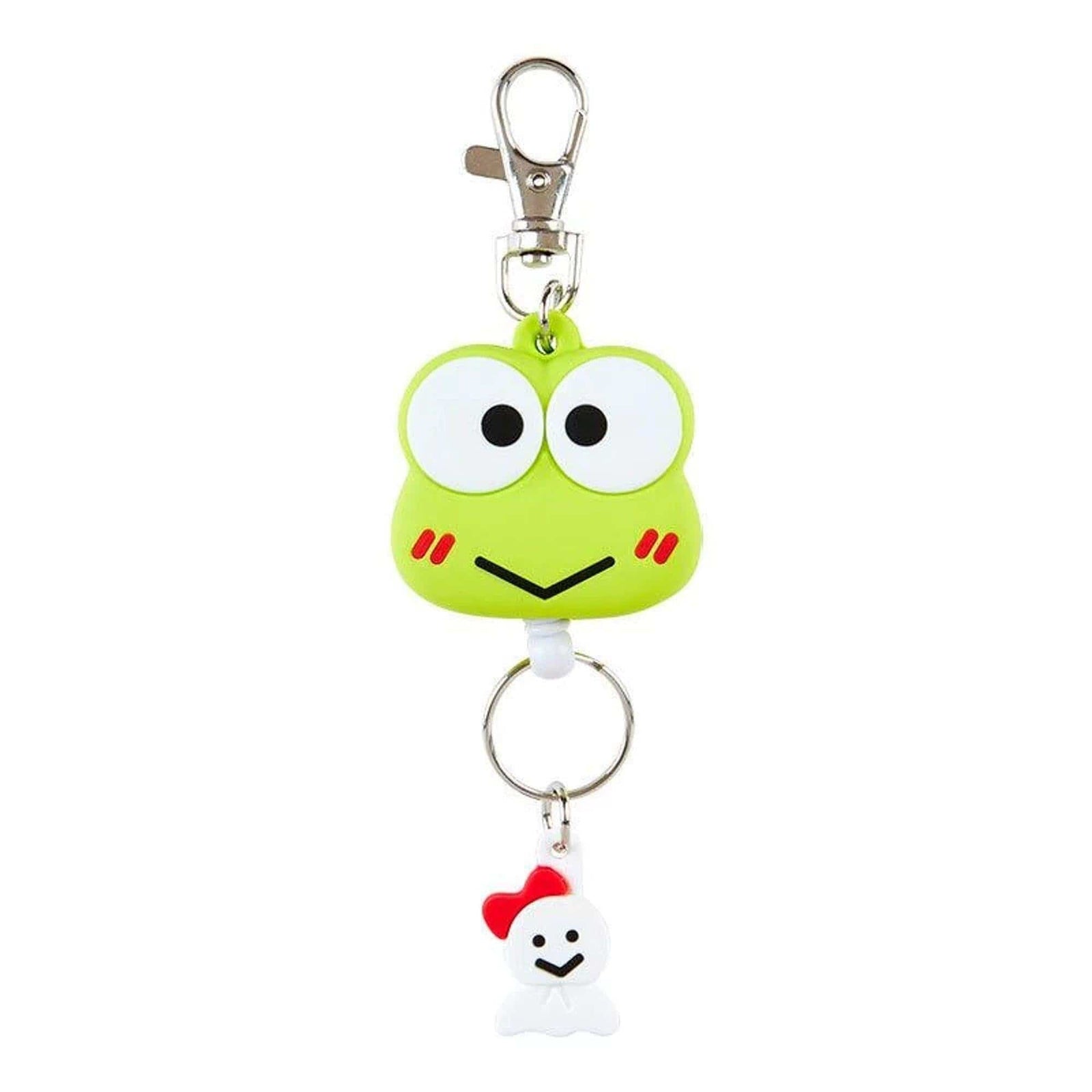 Keroppi Keychain with Badge Reel