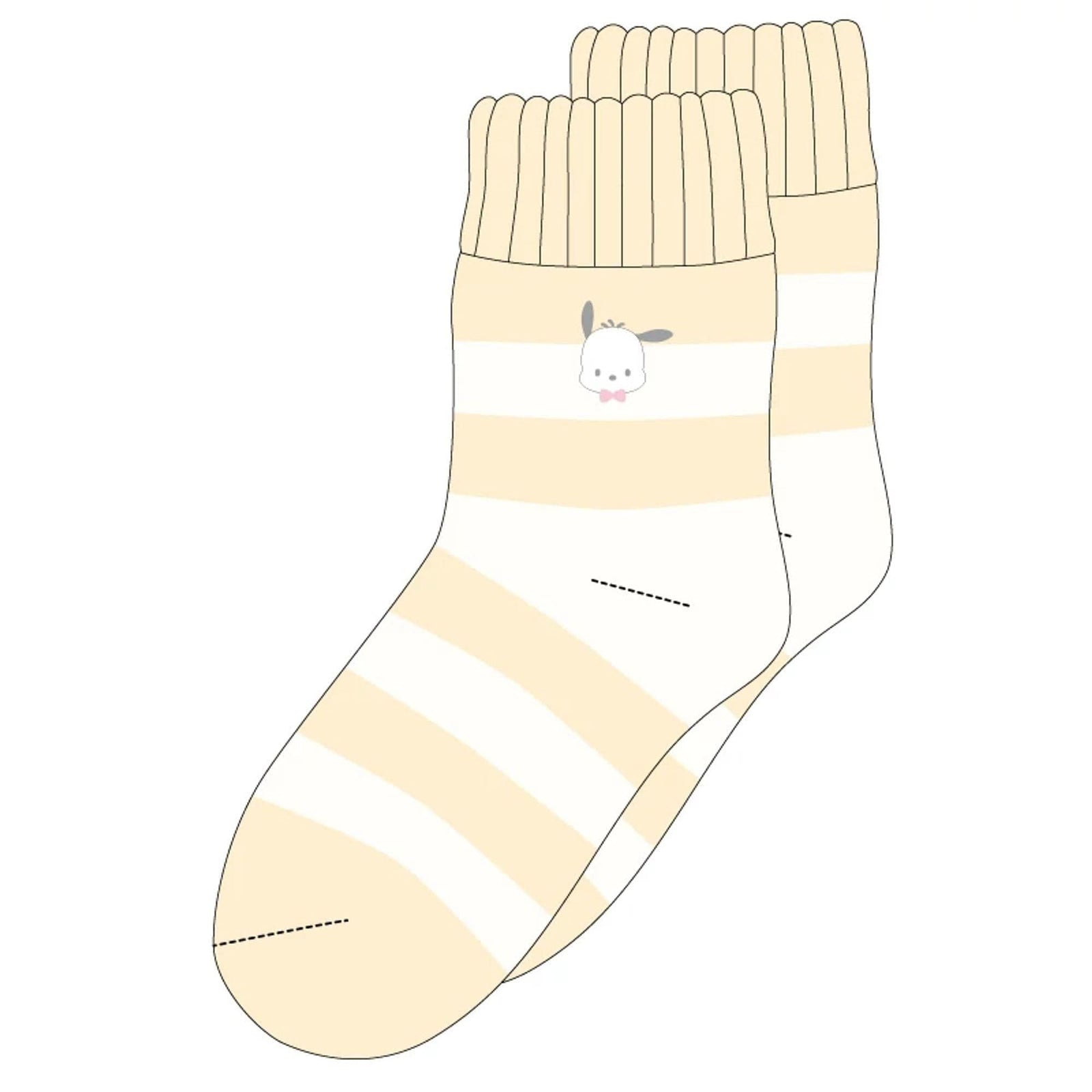 Pochacco Striped Crew Socks