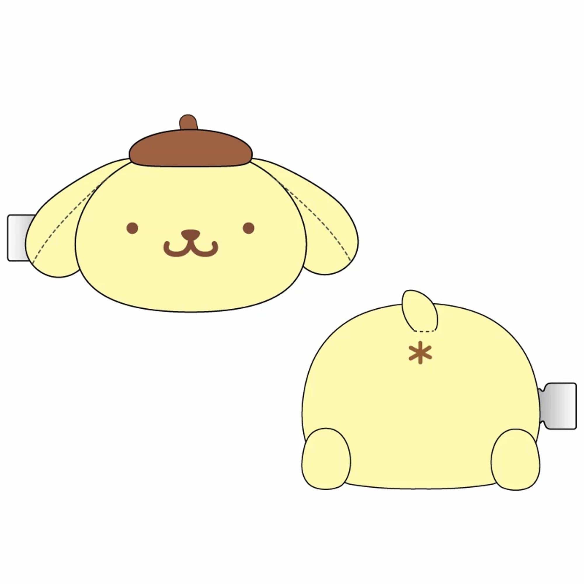 Pompompurin Hair Clip Set