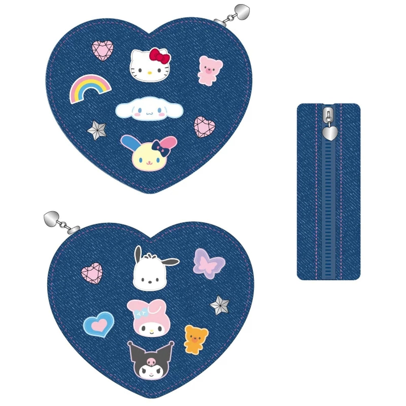 Sanrio Denim Collection Pouch