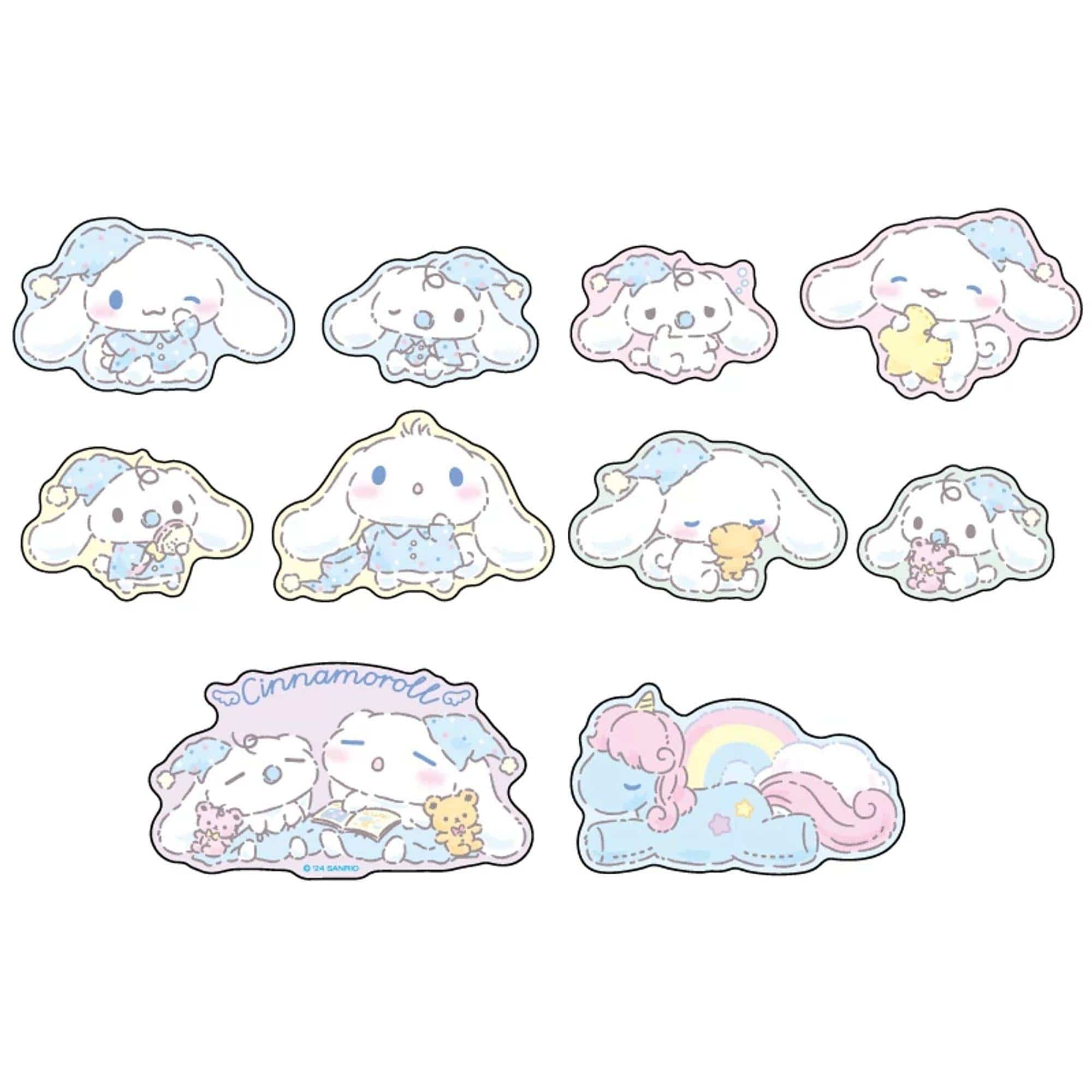 Sleepy Cinnamoroll Collection Sticker Flakes