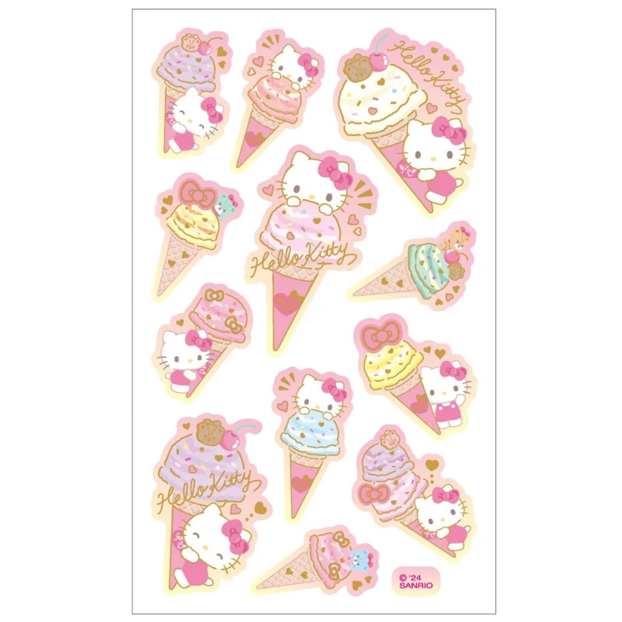 Hello Kitty Ice Cream Sticker Sheet