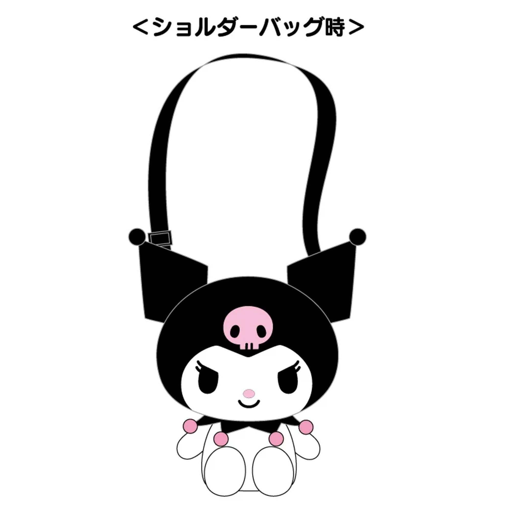 Kuromi Plush Doll Attachable Bag