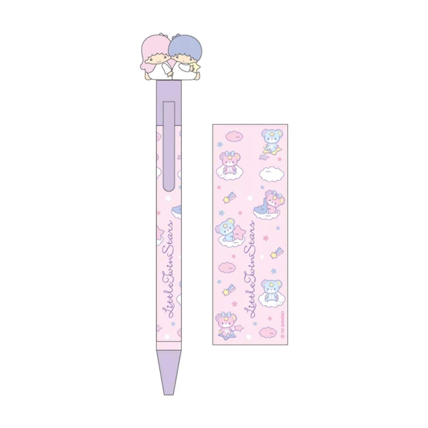 Little Twin Stars Mascot Topper Ballpoint Pen