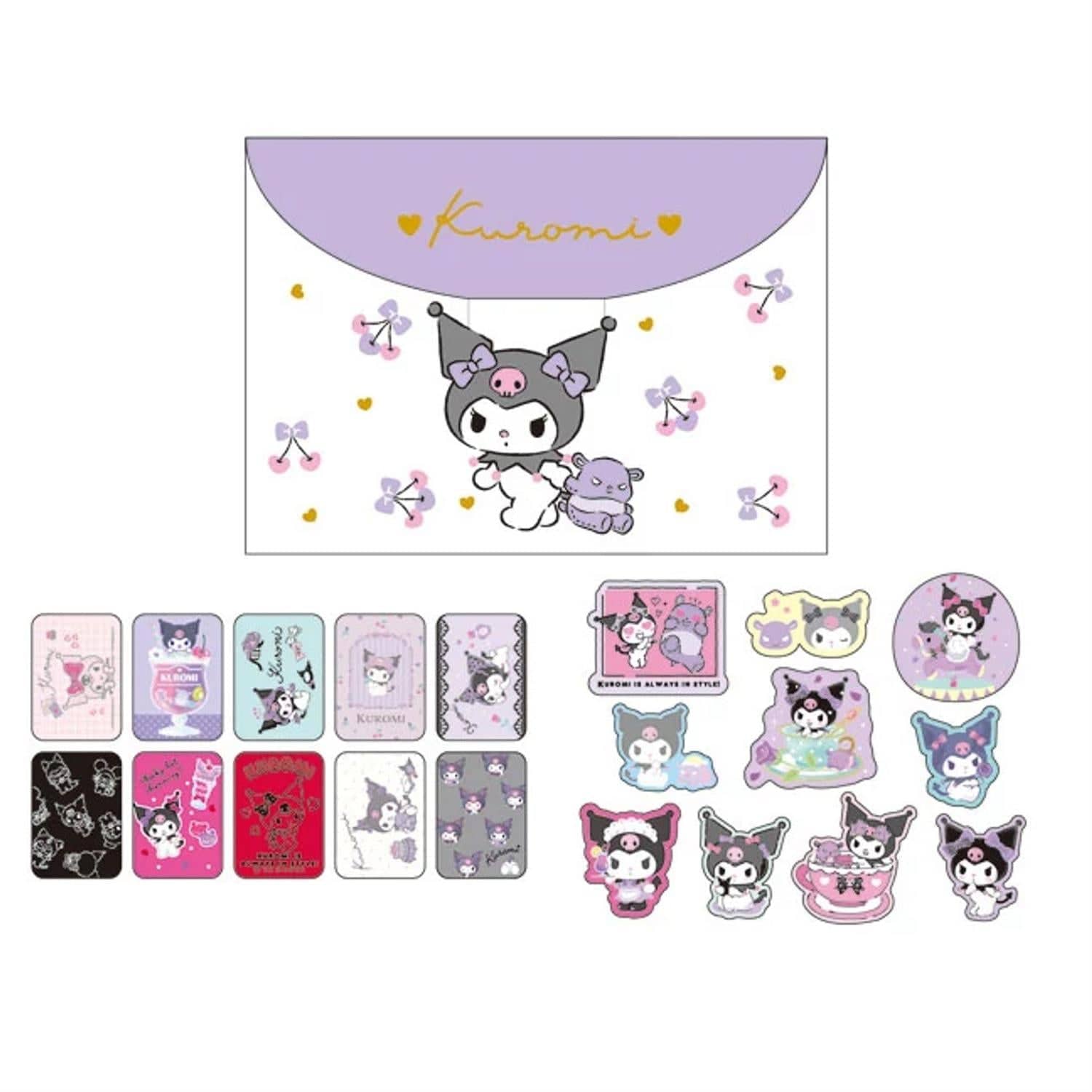 Kuromi Sticker Flakes with Pouch