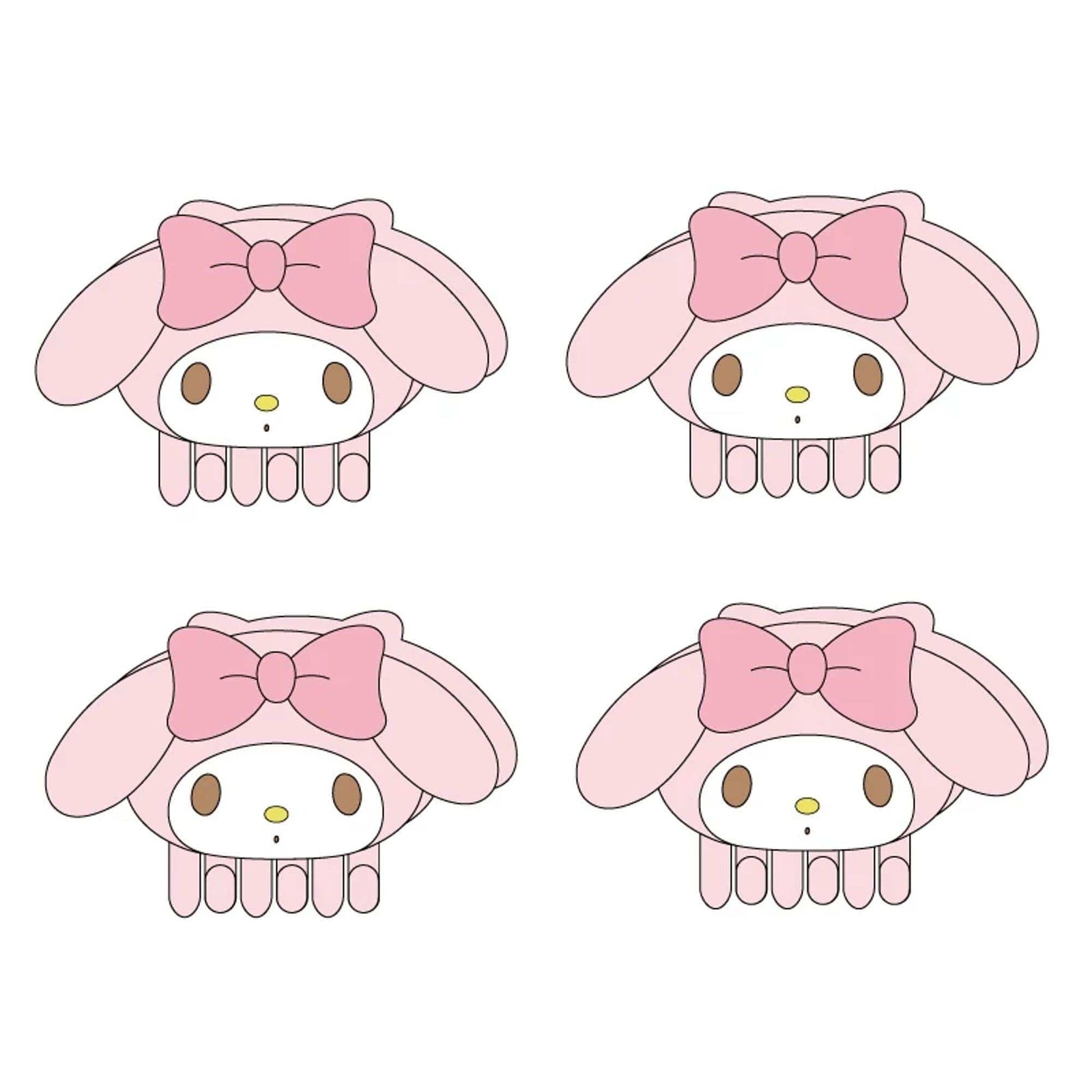 My Melody Aurora Hair Claw Set of 4