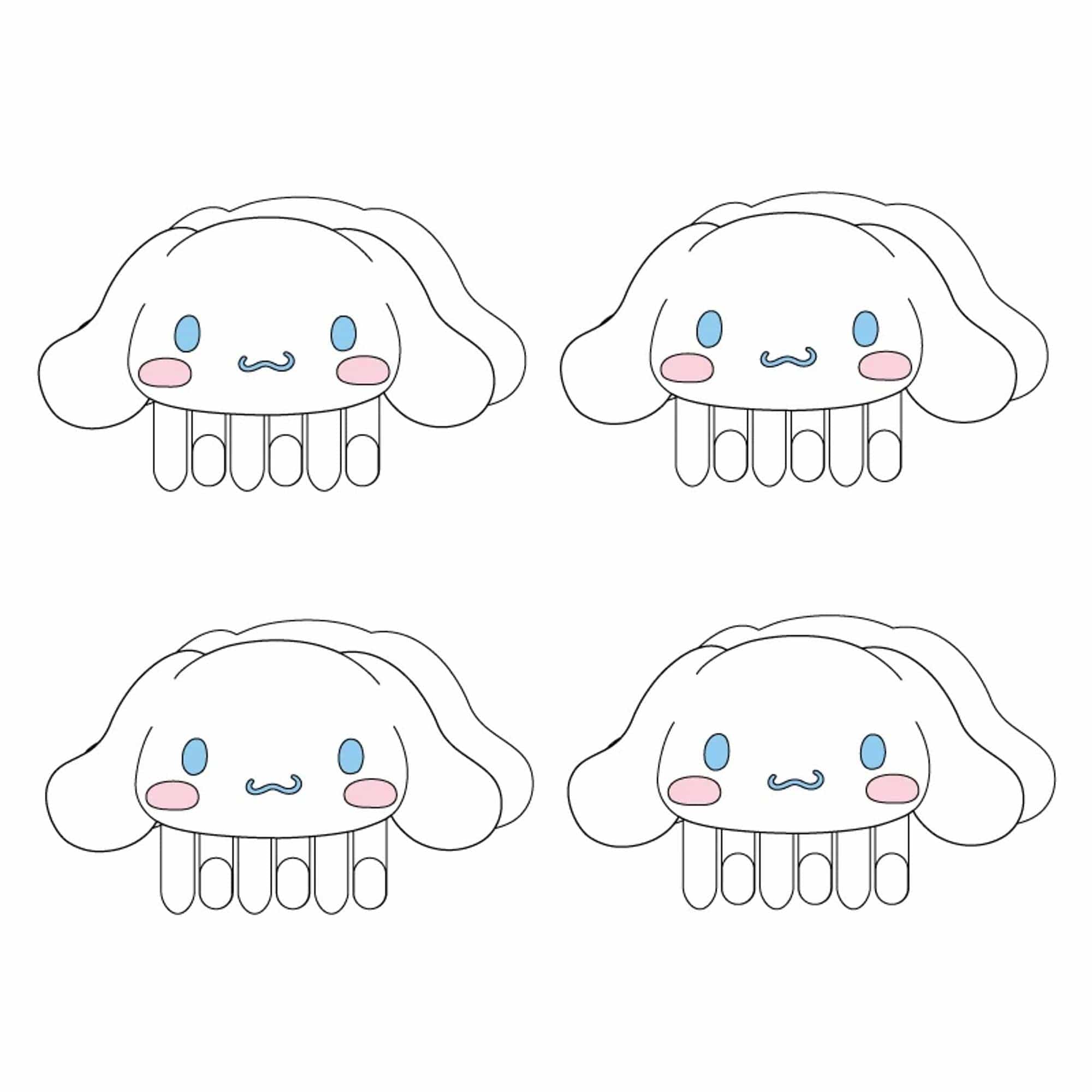 Cinnamoroll Aurora Hair Claw Set of 4