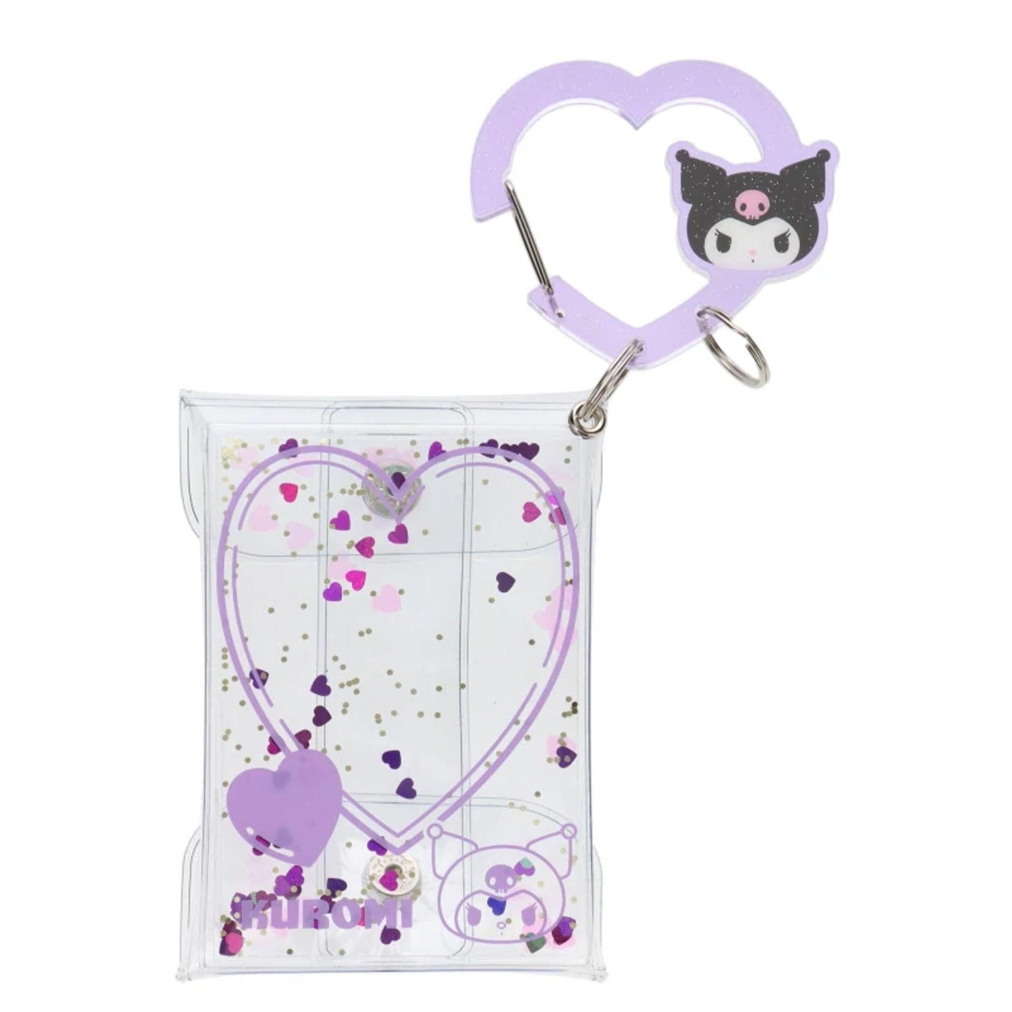 Kuromi Hearts Display Pouch Keychain