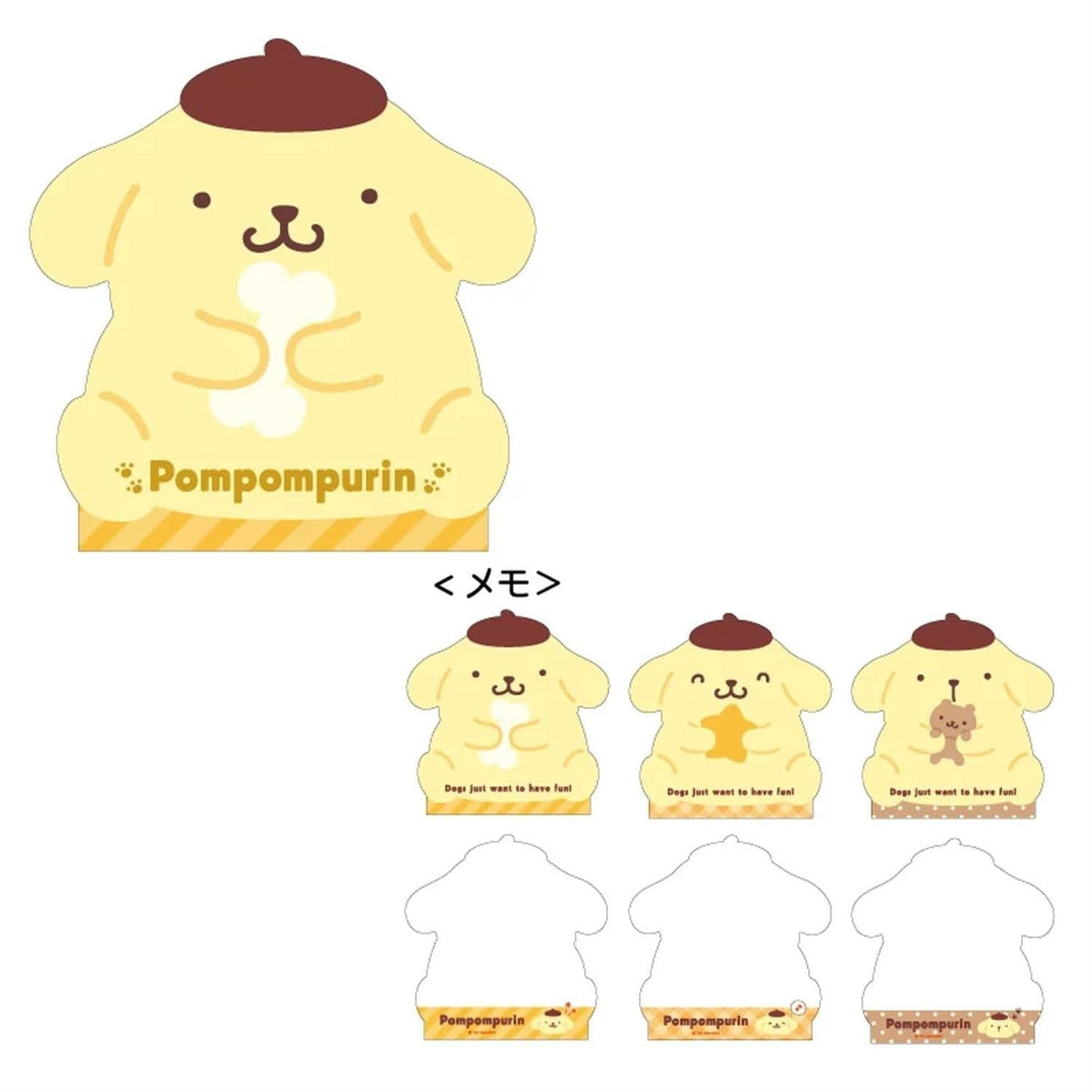 Pompompurin Classic Diecut Memo Pad