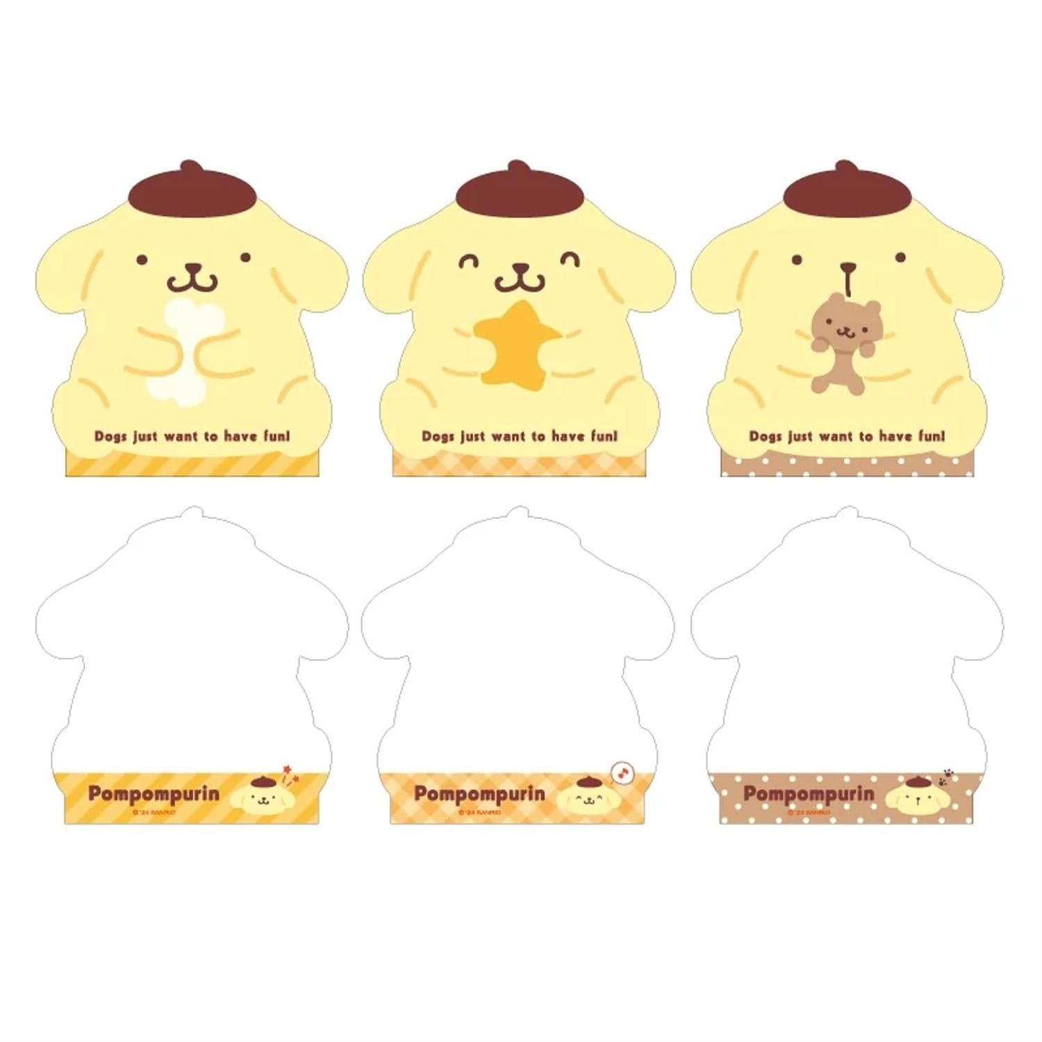 Pompompurin Classic Diecut Memo Pad