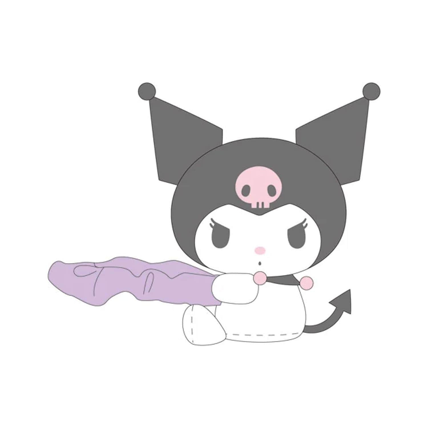 Kuromi Mascot Scrunchie