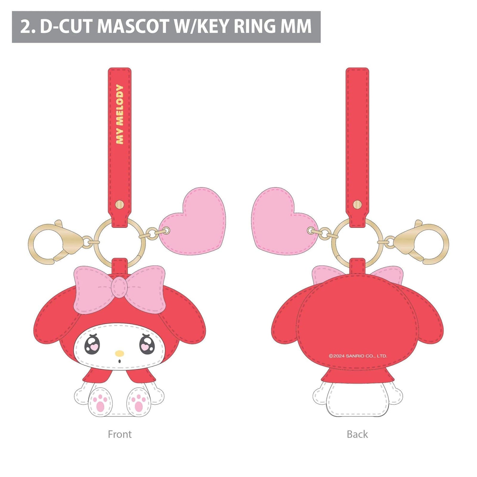 My Melody Kawaii Love Keychain