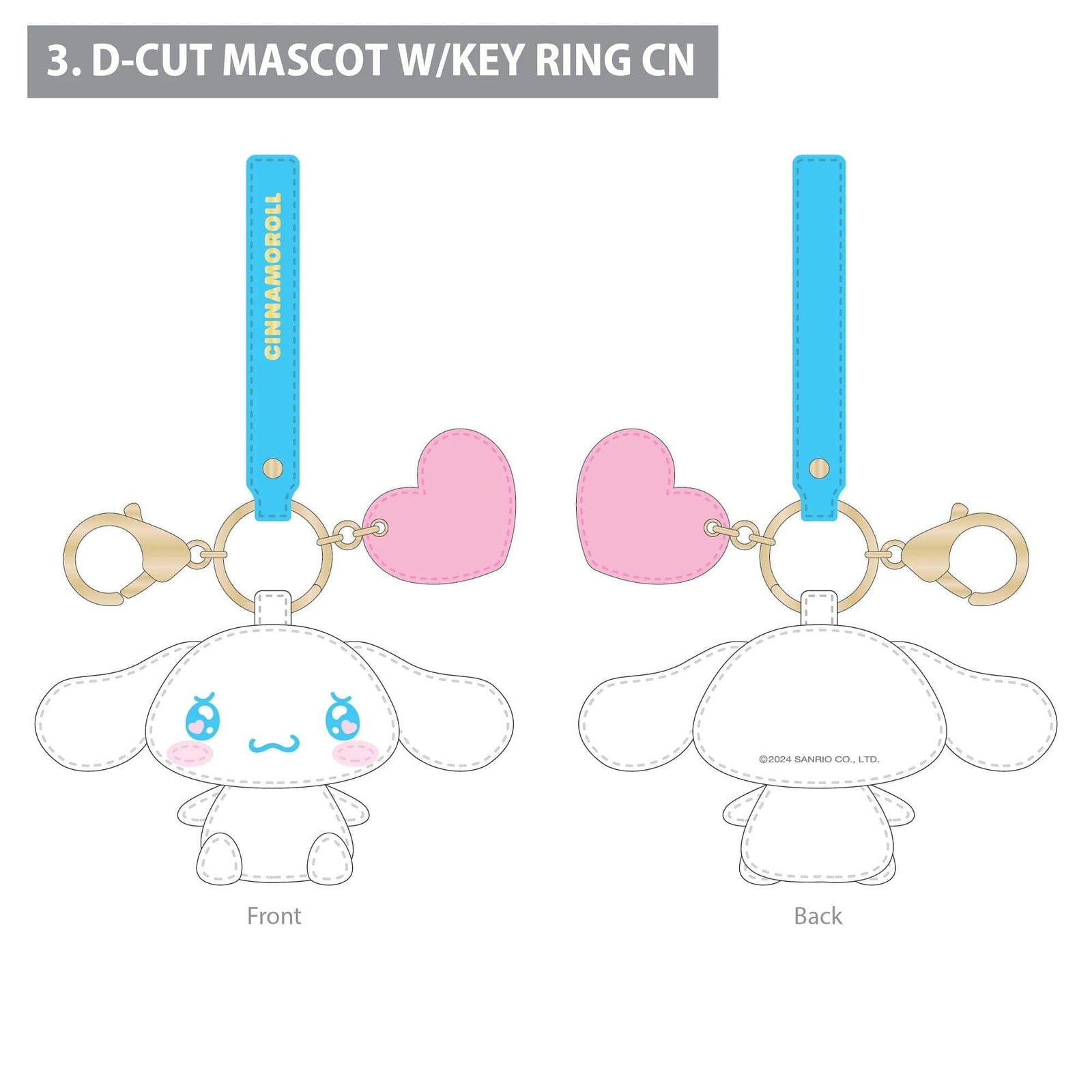 Cinnamoroll Kawaii Love Keychain