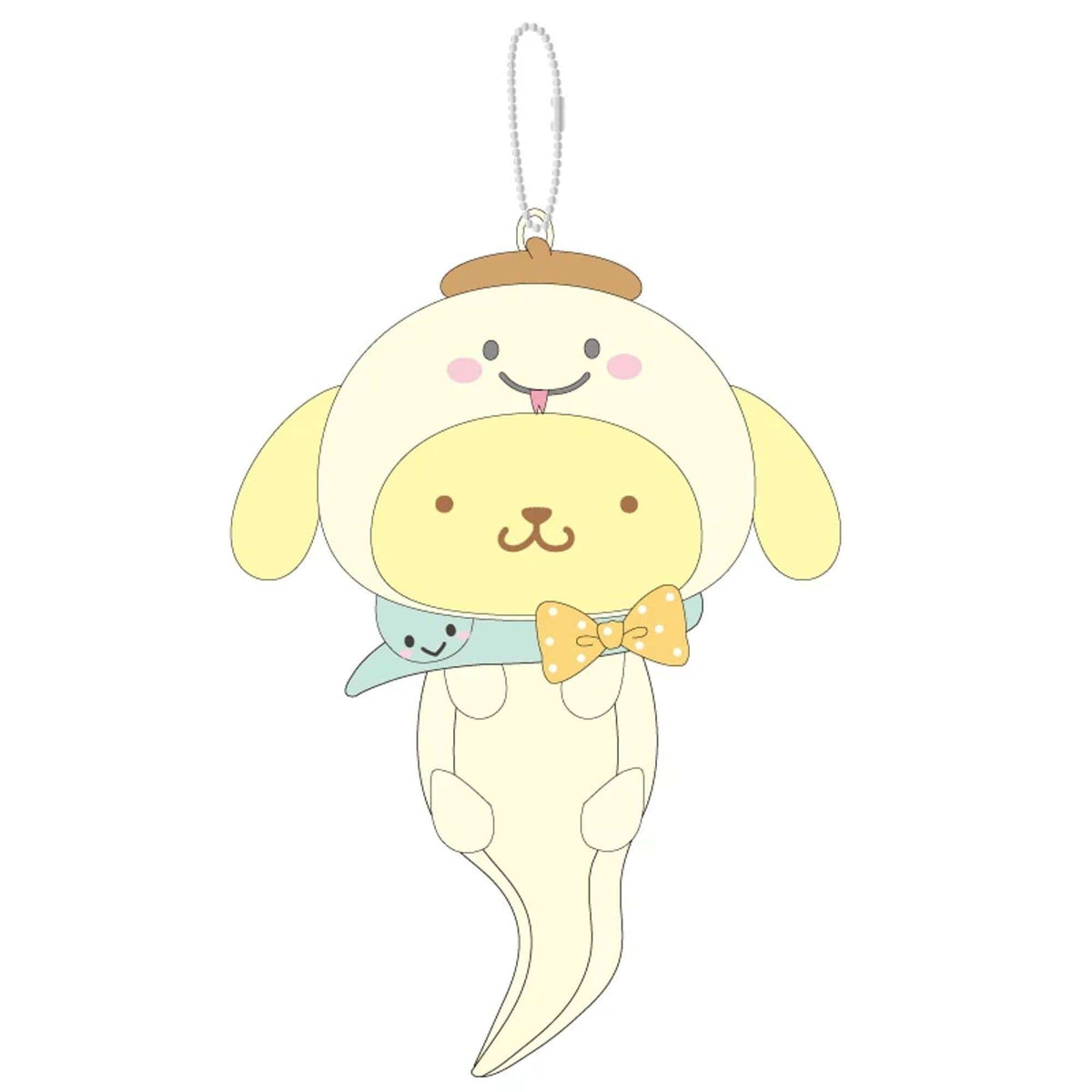 Pompompurin 2025 Year of the Snake Plush Keychain