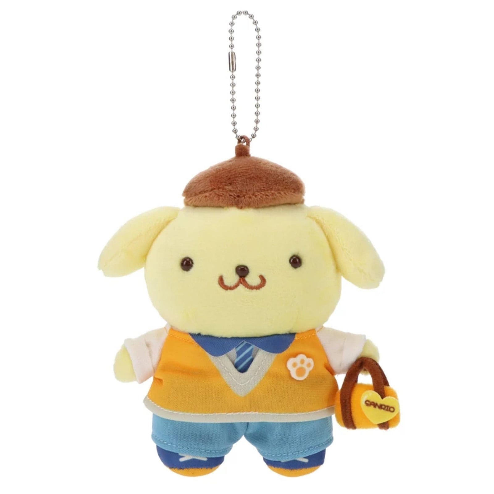 Pompompurin Sparkle Club Plush Mascot Keychain