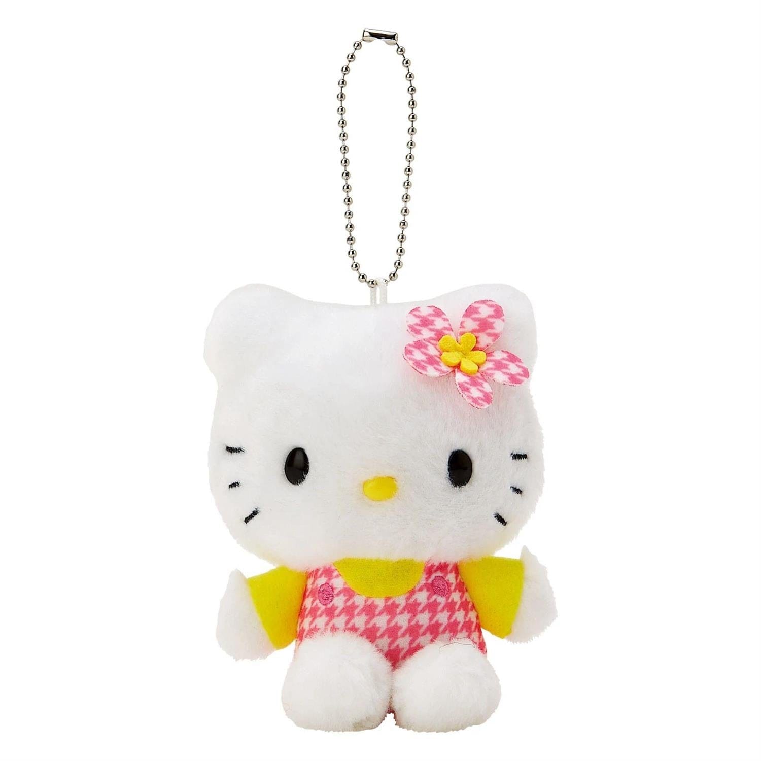 Hello Kitty Gingham Mascot Keychain (Kaohana Collection)