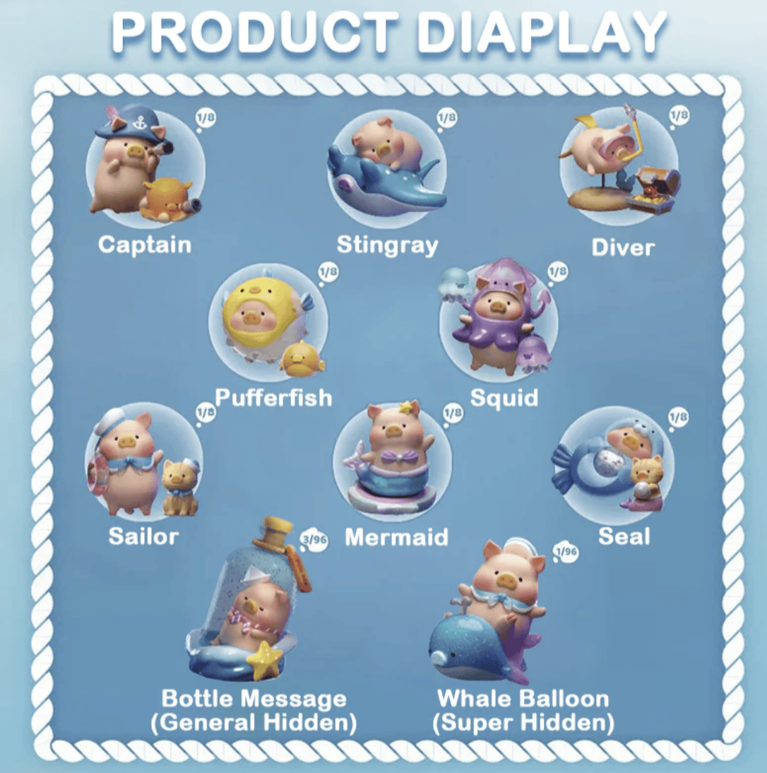 Lulu The Piggy Dreamy Blue Ocean Figure Blind Box