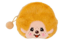 Monchhichi Beige Boy Plush Coin Purse