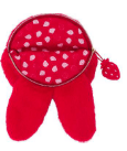 Monchhichi Strawberry Girl Plush Coin Purse