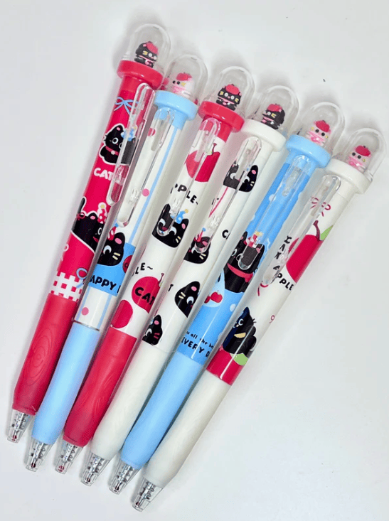 Apple Cat Retractable Gel Pen