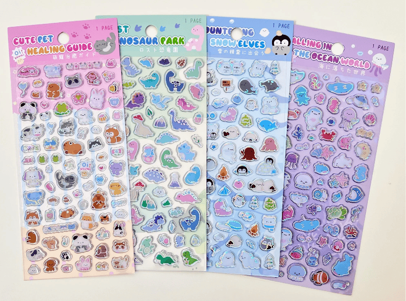 Laser Glass Assortment Stickers